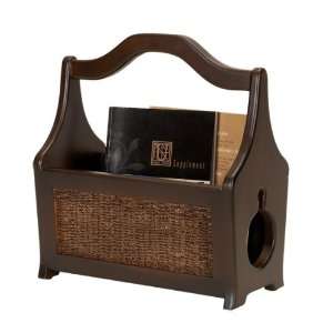 Woven Bamboo Magazines Paper Basket Rack Stand 