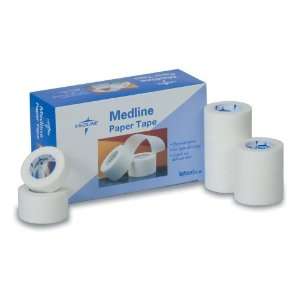   Medline Paper Tape   .5in x 1.5 Yards   Single Use Roll   Case Of 250