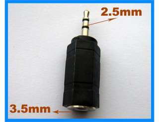Male 2.5mm to Female 3.5mm Headphone Adapter Converter Stereo Audio 