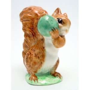   Potter Squirrel Nutkin With Green Apple Beswick