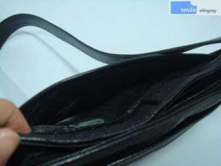 Black genuine stingray leather handbag shoulder bag  