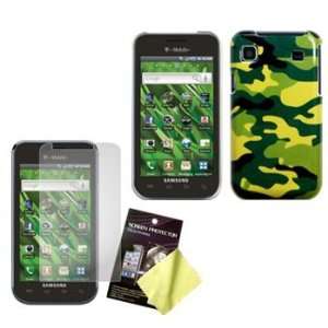  Green Camouflage Hard Case / Cover / Shell & LCD Screen Guard 