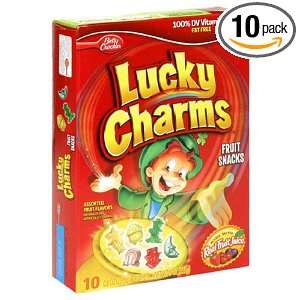 General Mills Fruit Shapes Fruit Snacks, Lucky Charms, 9 Ounce Boxes 