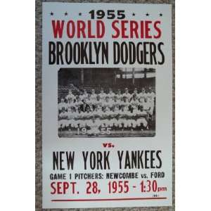  Brooklyn Dodgers Vs New York Yankees 1955 World Series 