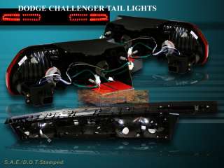 description dodge challenger 2008 2010 tail lights red led follow new 