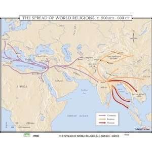  Universal Map 30269 World History Wall Maps   Spread of World 