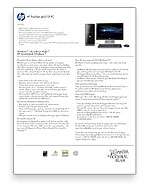  HP Pavilion Elite HPE 210F Desktop PC (Black)