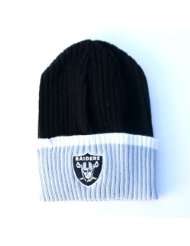 Oakland Raiders Ribbed Cuffed Knit Hat   Youth Size