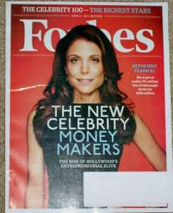 Forbes Magazine 100 Richest Stars Celebrity Jun 6 2011  