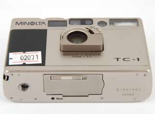 EX+* Minolta TC 1 35mm Point and Shoot Film Camera w/G Rokkor 28mm f 
