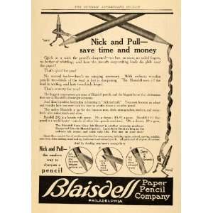  1916 Ad Blaisdell Paper Pencil Writing Utensil Tool Art 