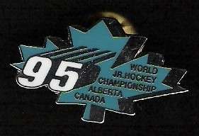 1995 WORLD JUNIOR HOCKEY CHAMPIONSHIP PIN WJC RED DEER  
