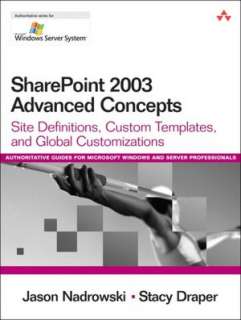 SharePoint 2003 Advanced Concepts Site Definitions, Custom Templates 