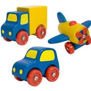  First Vehicles Set Wooden Toys Baby