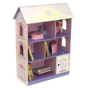   Kidkraft Little Girls Pink Wooden Dollhouse Bookcase 