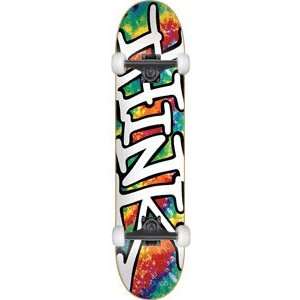 Think Tie Dye Tag Complete Skateboard   7.8 w/Thunder Trucks  