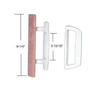  CRL Wood/White Mortise Style Handle 3 15/16 Screw Holes 