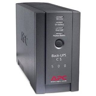 APC BACK UPS CS BK500BLK 500VA/300W UPS System by APC