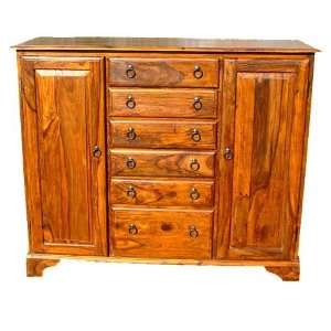  Solid Wood Dresser Storage Curio Cabinet Chest Buffet 
