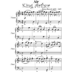   Air King Arthur Purcell Easy Piano Sheet Music Henry Purcell Books