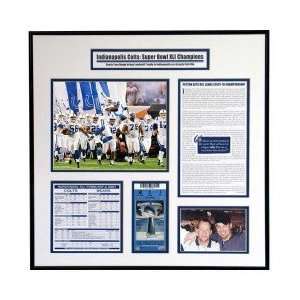  Indianapolis Colts Super Bowl XLI Team Intro Ticket Frame 