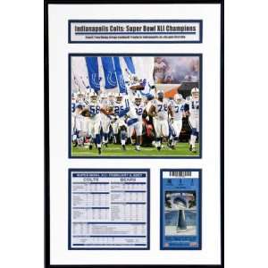  Indianapolis Colts Super Bowl XLI Ticket Frame Jr.   Team 