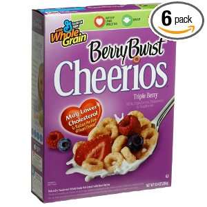 Cheerios Triple Berry Burst, 10.4 Ounce Box (Pack of 6)  