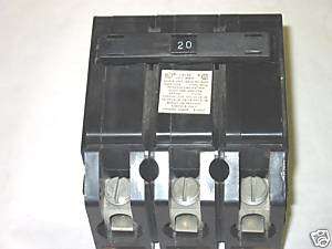 NEW CROUSE HINDS MP CIRCUIT BREAKER 3P 20A 240VAC HACR  