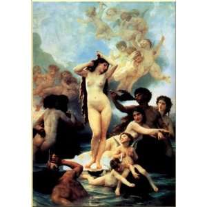   Bouguereau   40 x 58 inches   The Birth of Venus