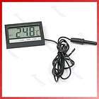   In Out LCD Dual Digital Car Aquarium Thermometer Clock F Fahrenheit