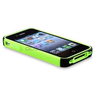   /Green Hard/Gel Case+PRIVACY FILM for Sprint Verizon ATT iPhone 4 4S