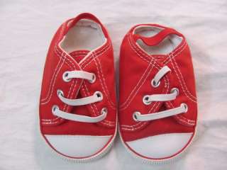 OLD NAVY INFANT BABY RED SHOES SIZE 3 6 MONTHS  