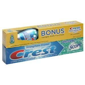 Crest Whitening Plus Scope Fluoride Anticavity Toothpaste, Minty Fresh 