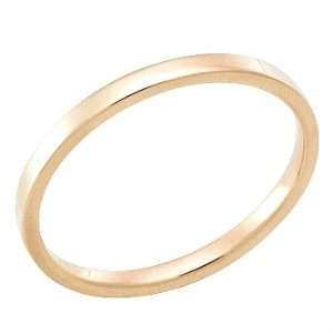 Gold Wedding Band Ring 14Kt Yellow in 2.5 Millimeters, Comfort Fit 