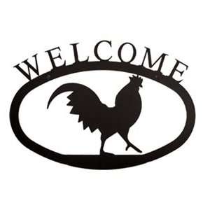  Rooster Welcome Sign   Large   Seventeen and a Half Inches 