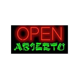  Abierto Open Neon Sign