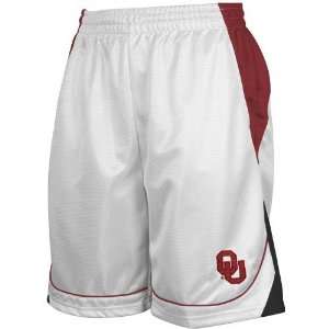 Oklahoma Sooners White Courtside Shorts 