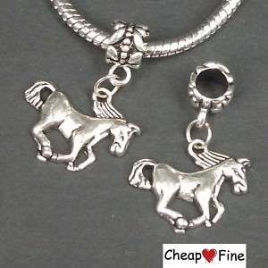lots 30pcs Tibetan silver HORSE DANGLE Charms Bead  