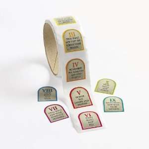  Ten Commandments Roll Stickers (1 roll) Toys & Games