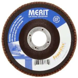Merit Powerflex Contoured Abrasive Flap Disc, Type 29, Fiberglass 