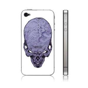  iPhone 4 & iPhone 4S Skull Skin by Tanner Goldbeck, Purple 