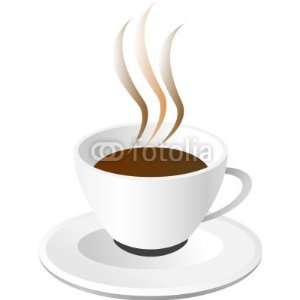   Abstract Vector Illustration of Coffee Cup   Removable Graphic Home