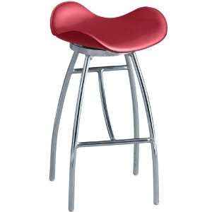  Spider Backless Counter Stool Red Chrome