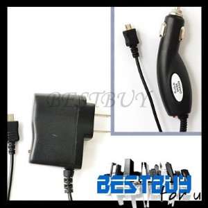  Edelectronic AC charger+CAR charger for Blackberry Curve 