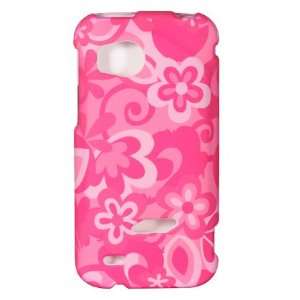  VMG HTC Rezound Hard Design Case Cover   Pink White Floral 