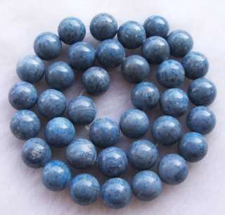 16inchs 11mm Round Blue Sponge Coral Loose Beads  