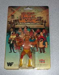 WWF Rock N Wrestling Eraser Figure Hulk Hogan MOC VARIATION Winston 
