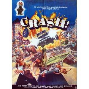  Crash (1977) 27 x 40 Movie Poster Danish Style A