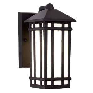 Mission Hills Textured Black 10 1/2 High Outdoor Wall Light