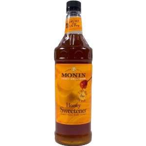 Monin Honey Sweetener 1 L   3 Bottles  Grocery & Gourmet 